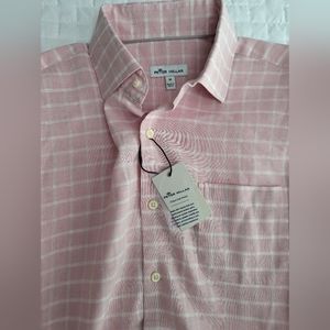 Peter Millar Men's Crown Sport Linen Long Sleeve Shirt Size Medium New